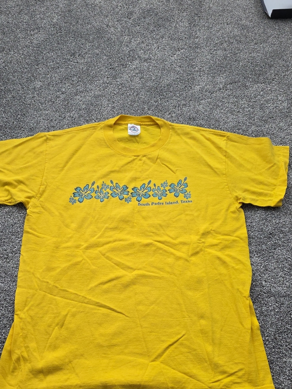South Padre Island Yellow Floral Tee